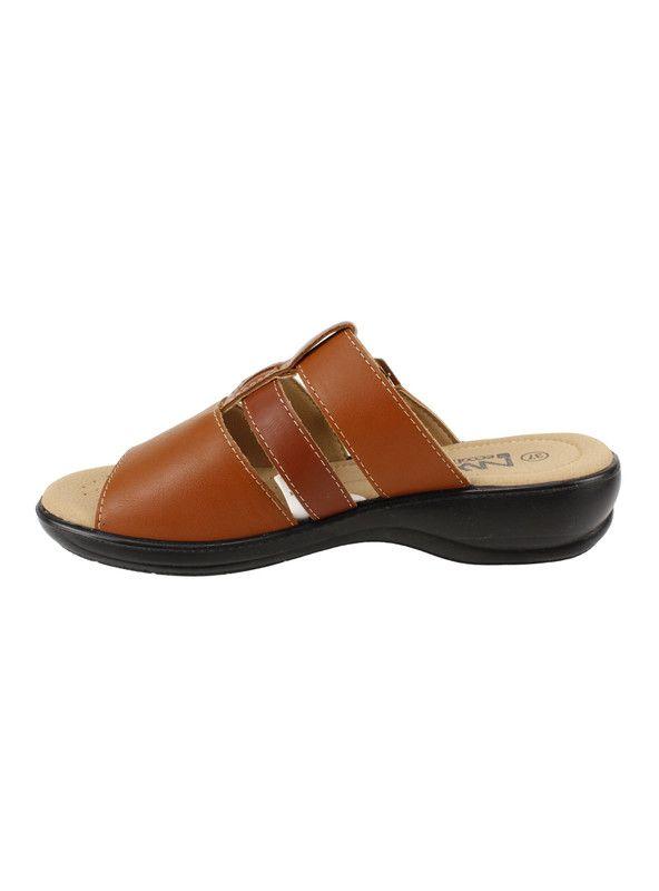 Sandalia New Walk Slip On Broche Marrón-3