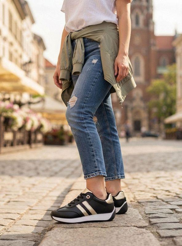 Zapatilla New Walk Urban Flex Negra-1