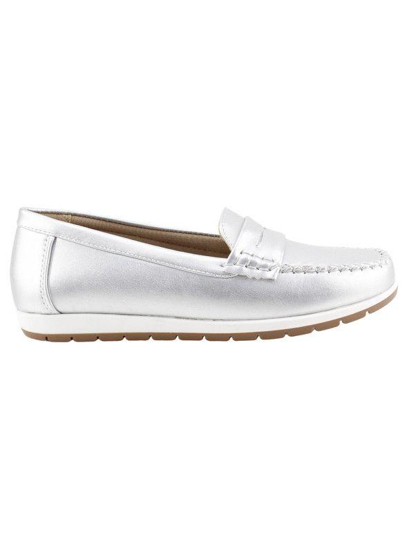 Mocasín New Walk Bianca Plateado-0