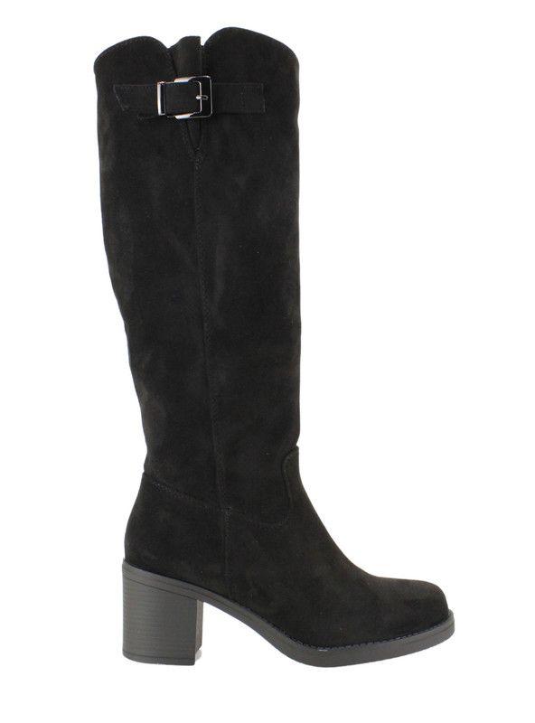 Bota Agua de Coco Suede Negro-0