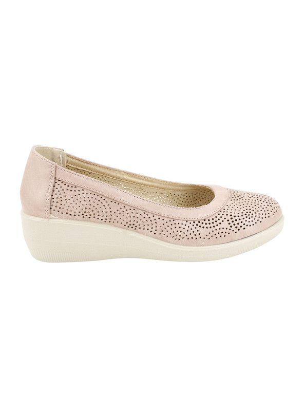 Zapato New Walk Troquelado Rosa-0