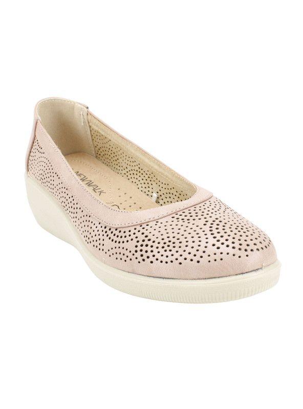 Zapato New Walk Troquelado Rosa-1
