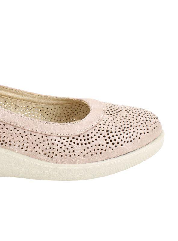 Zapato New Walk Troquelado Rosa-3