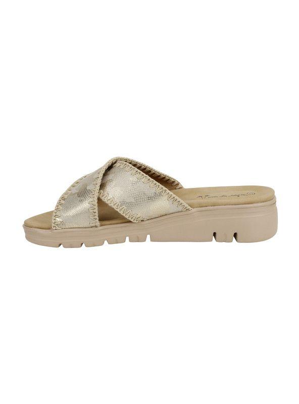 Sandalia Agua de Coco Slip on Dorada-2