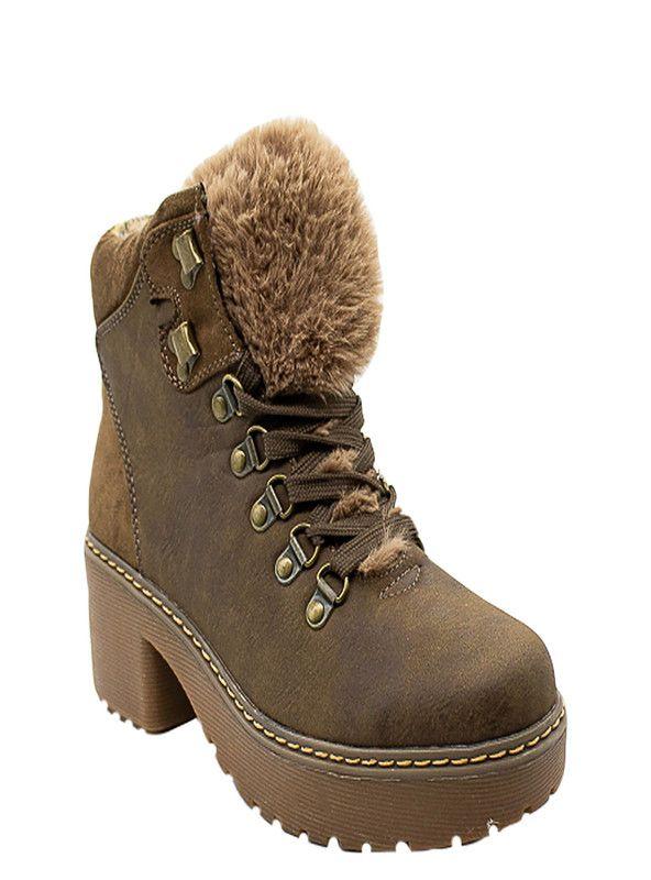 Botin MUJER NEW WALK  14570-805-KA  | Caqui |-0