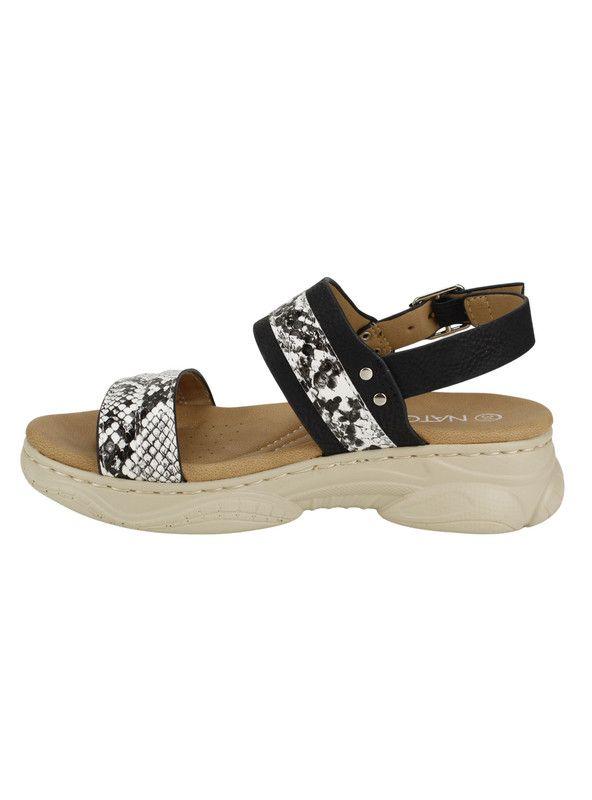Sandalia Nat Geo Kids Snake Negra-2
