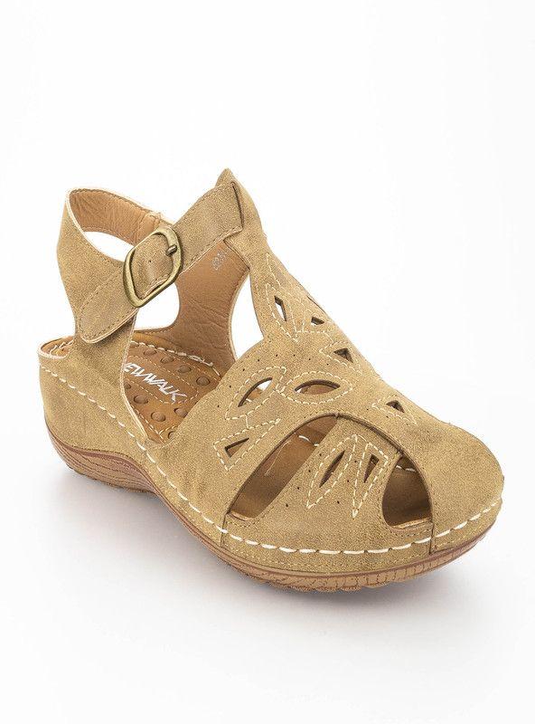 SANDALIA MUJER CASUAL NEW WALK 8231-11-KA (35-40) | Camel |-0