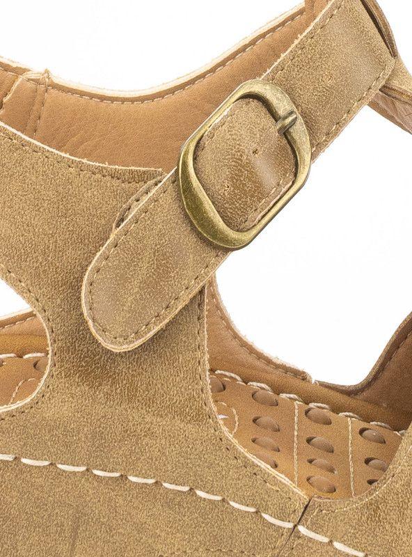 SANDALIA MUJER CASUAL NEW WALK 8231-11-KA (35-40) | Camel |-3