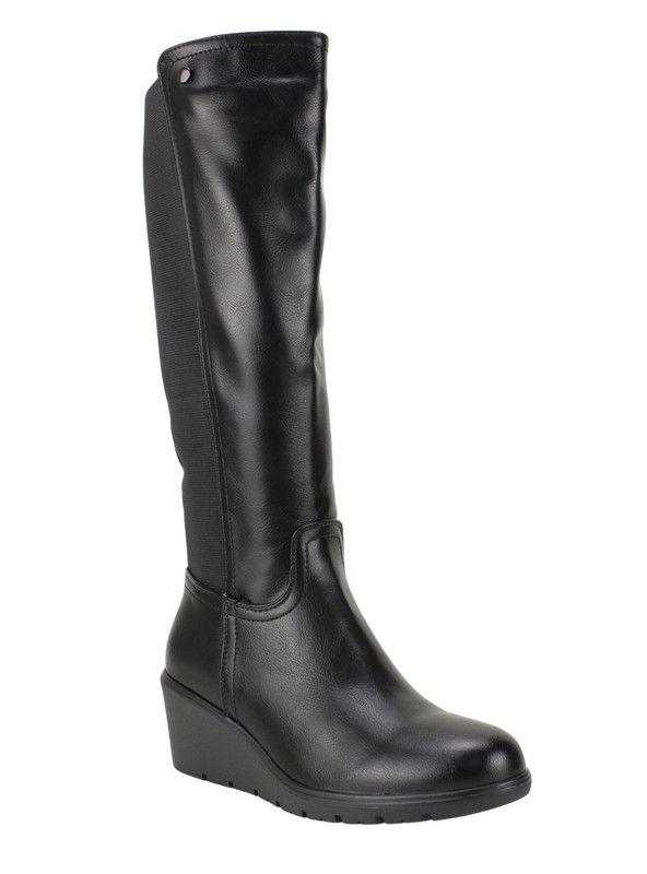 Bota New Walk Elastizada Negro-1