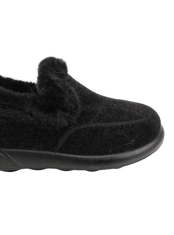 Pantufla New Walk Peluda Chiporro Negra-4