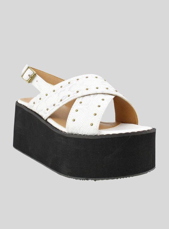 Sandalia New Walk Tachas Blanca-1