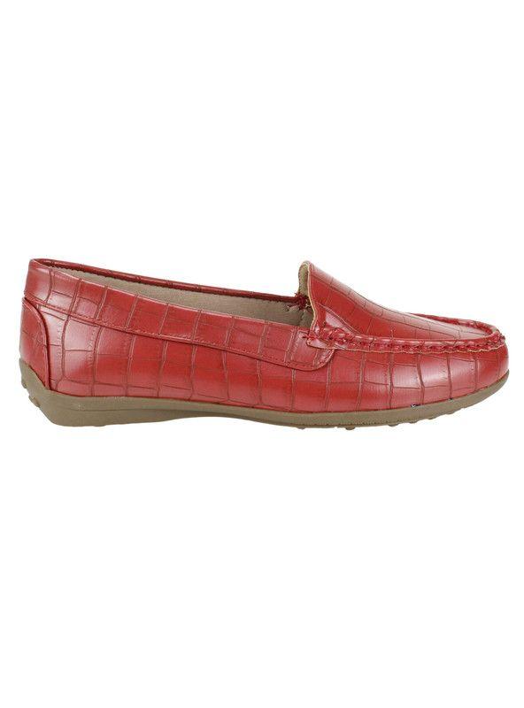 Mocasín New Walk Coco Confort Rojo-0