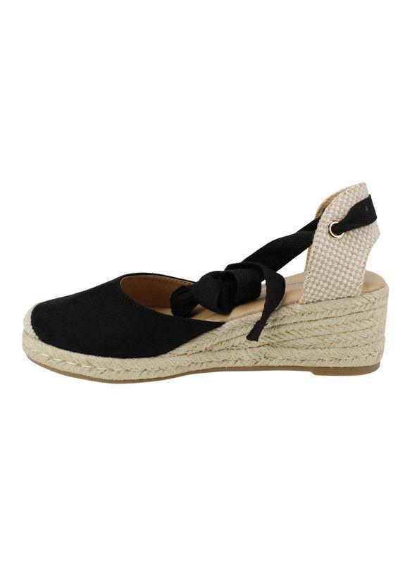 Alpargata Agua de Coco Ema Lazos Negra-3