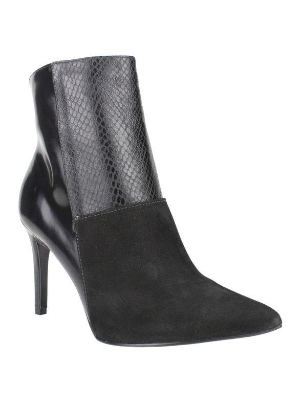 Botín Versace 1969 Stiletto Cuero Negro-1