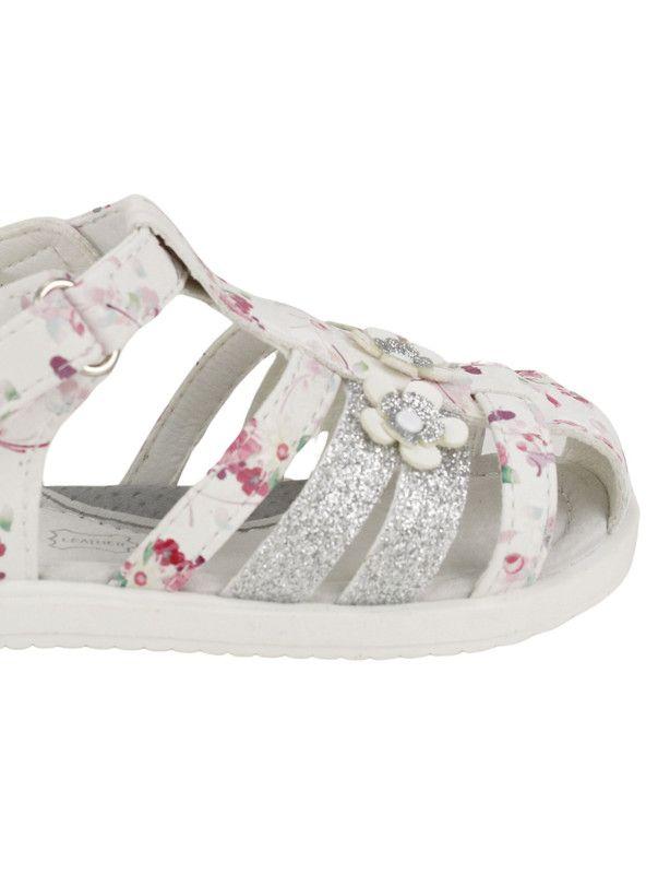 Sandalia Nat Geo kids Rosas Blanca-3