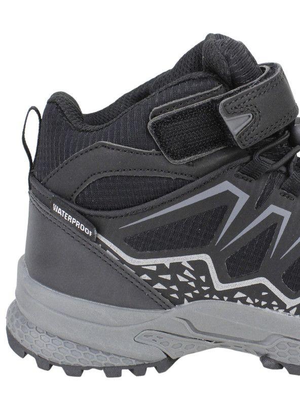 Botín Waterproof Velcro Negro-3