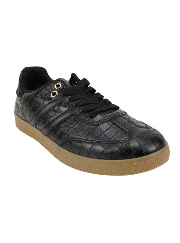 Zapatilla New Walk Urbana Croco Negra-2