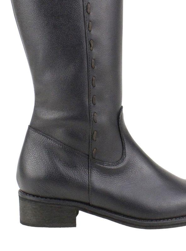 Bota Exs Equitación Cuero Negro-4