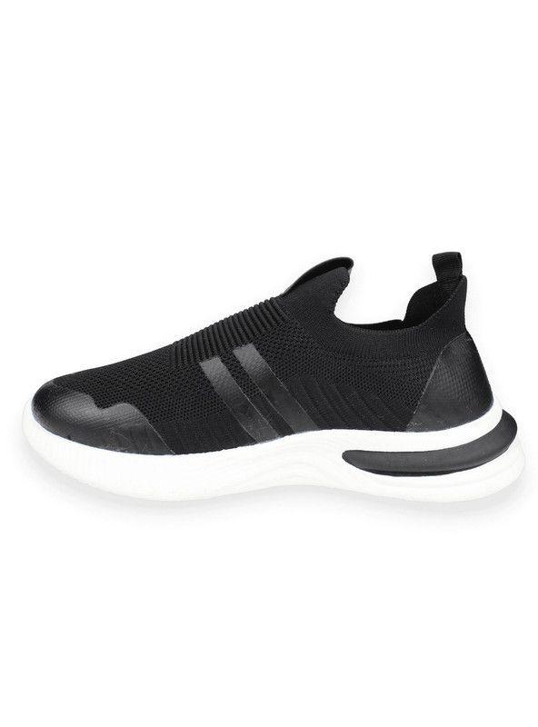 Zapatilla New Walk Urbana Malla Negra-2