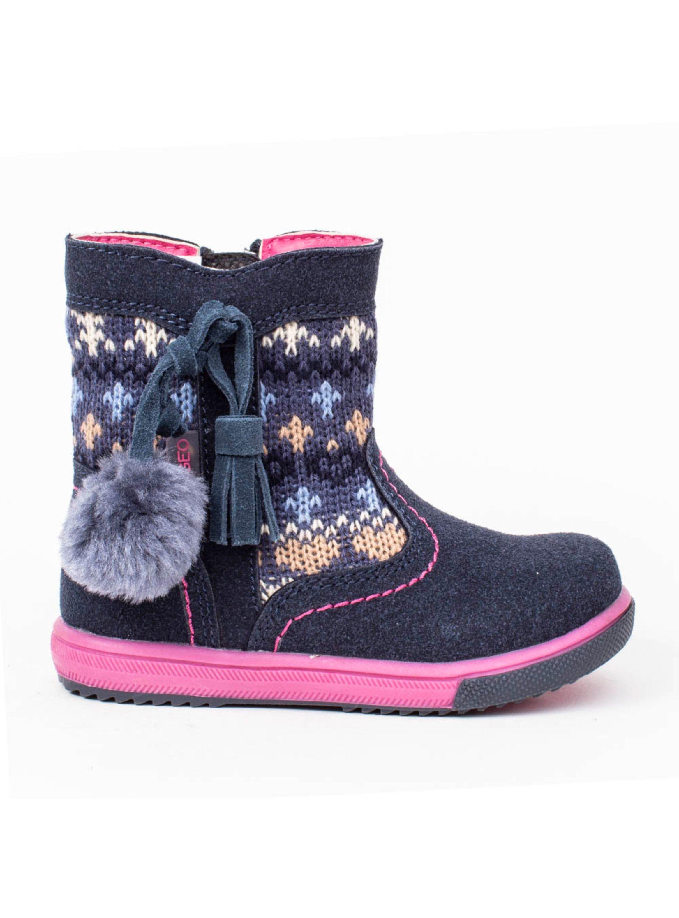 Botín Nat Geo Kids Pompom Navy-0