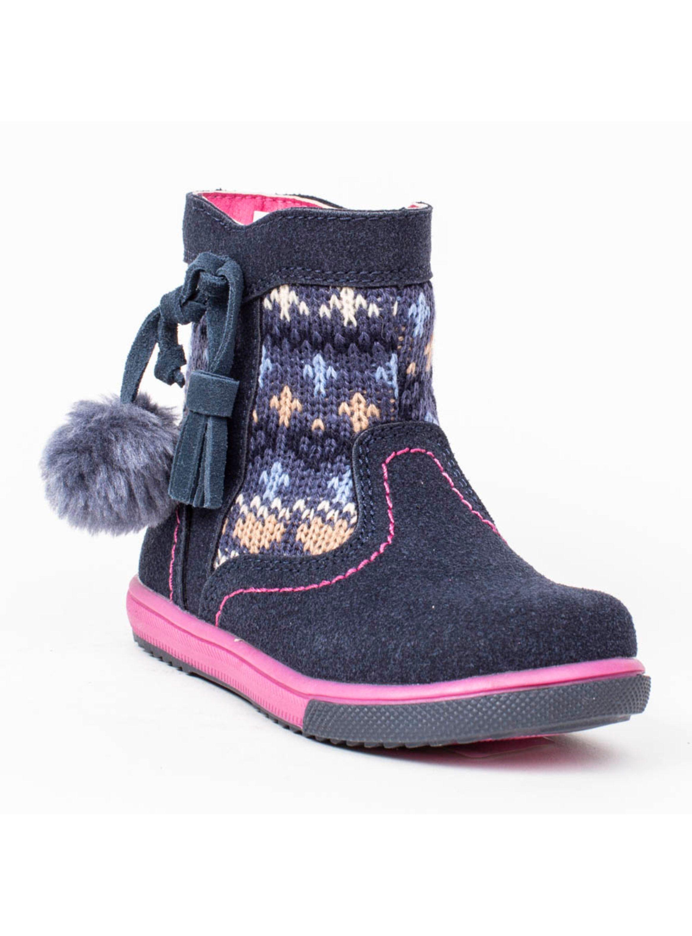 Botín Nat Geo Kids Pompom Navy-1