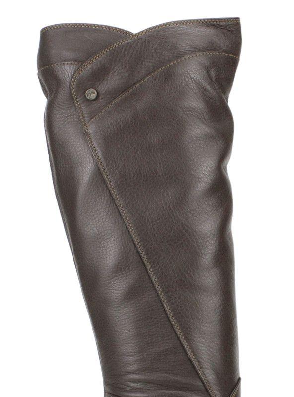 Bota Exs Taco Alto Cuero Café-3