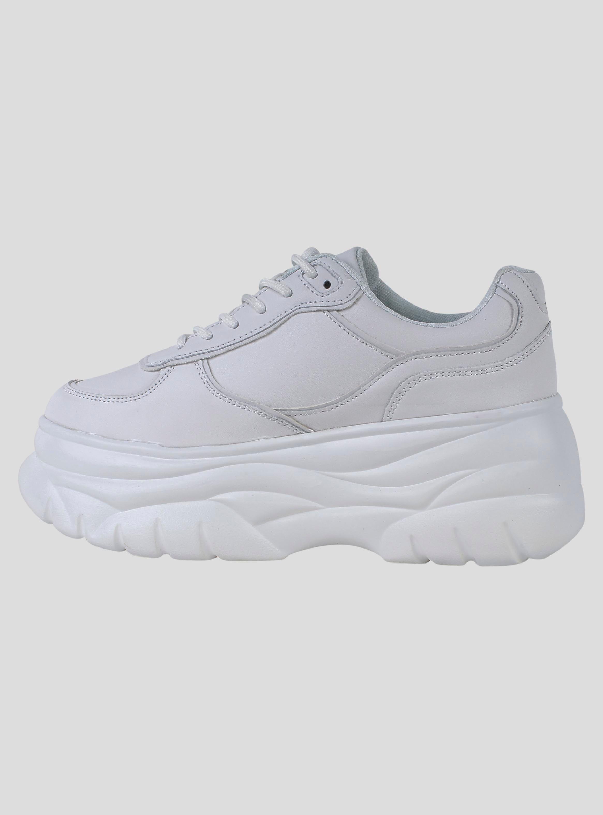 Zapatilla Agua de Coco Plataforma White-2
