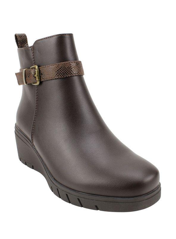 Botín New Walk Correa Reptil Café-2