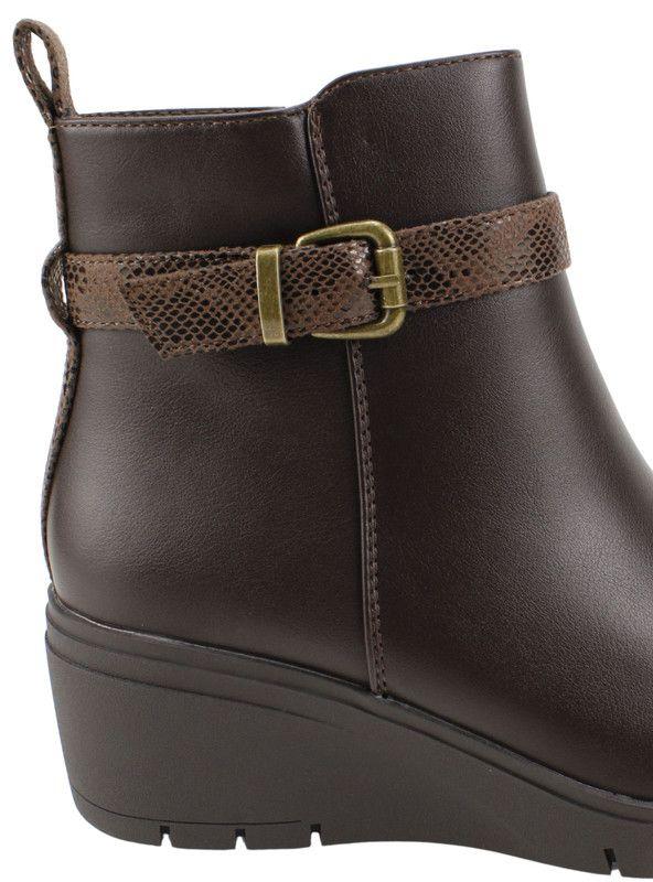 Botín New Walk Correa Reptil Café-4