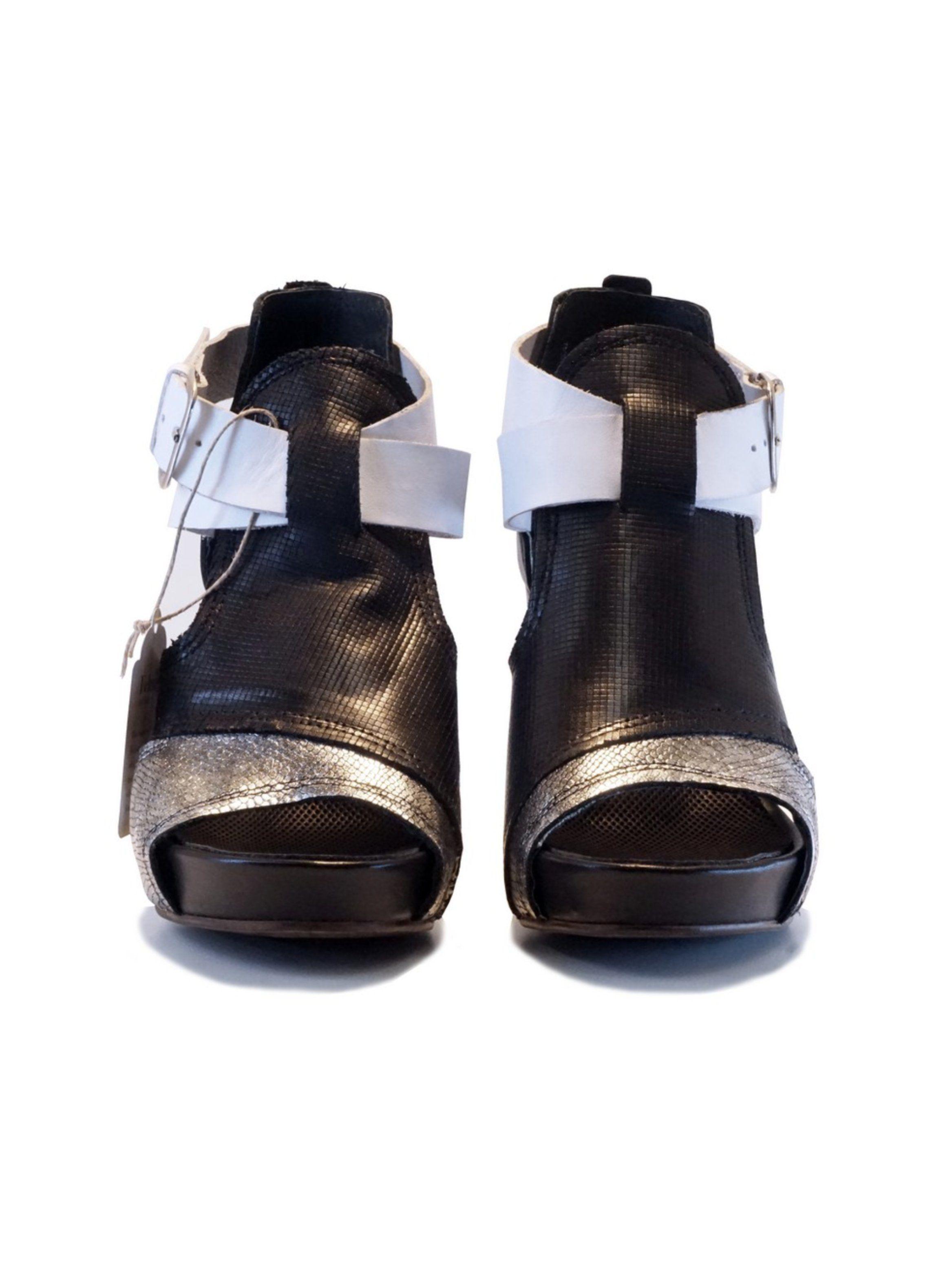 Zapato Vintage Black White-3