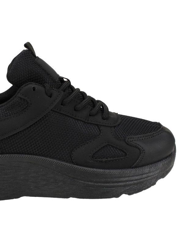 Zapatilla New Walk Plataforma Confort Negra-4