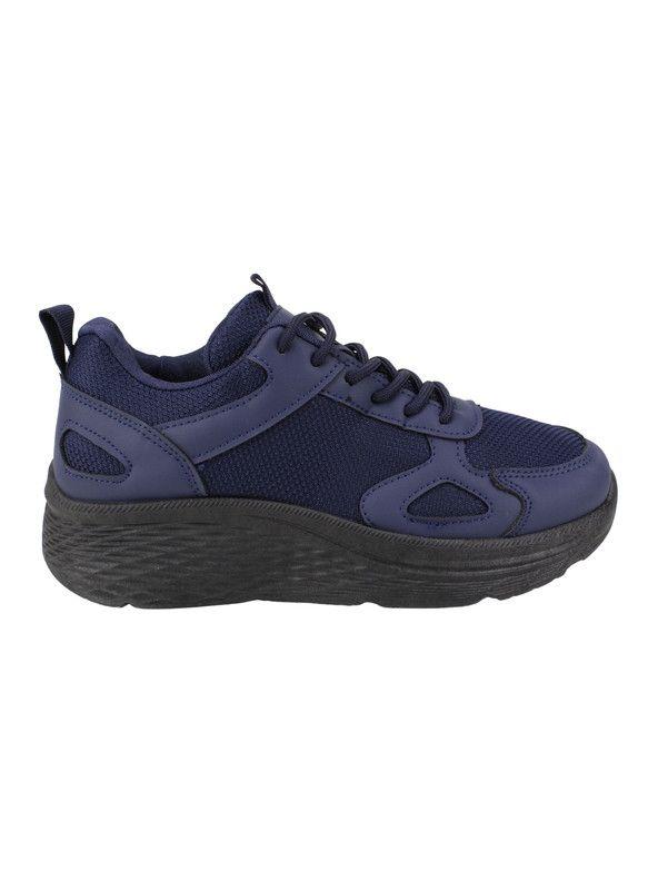 Zapatilla New Walk Plataforma Confort Azul-0