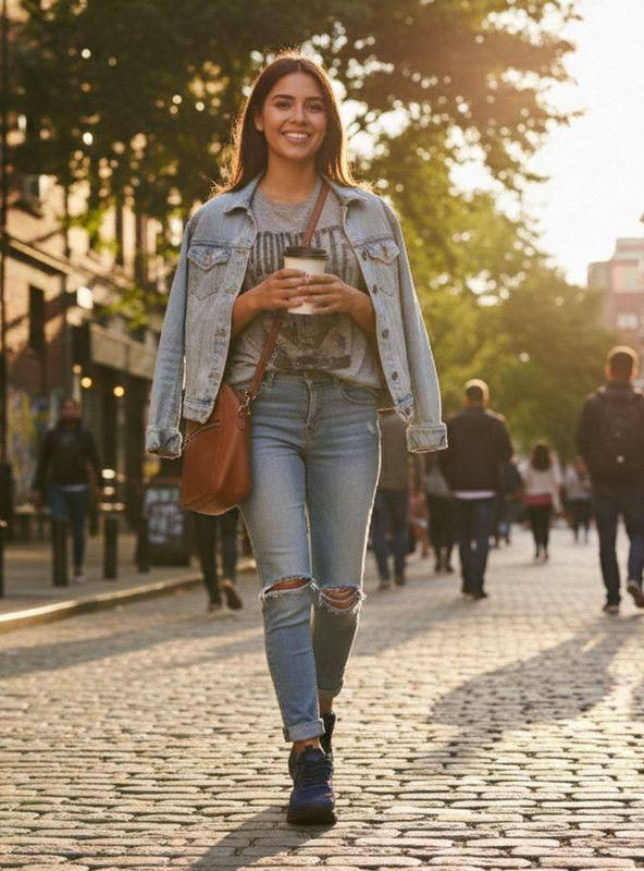 Zapatilla New Walk Plataforma Confort Azul-1