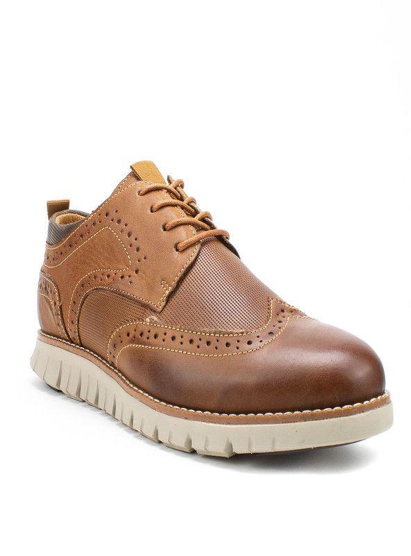 ZAPATO HOMBRE CASUAL NATGEO CUERO FT196-WSS1-50  (39-44)  | Cafe |-0