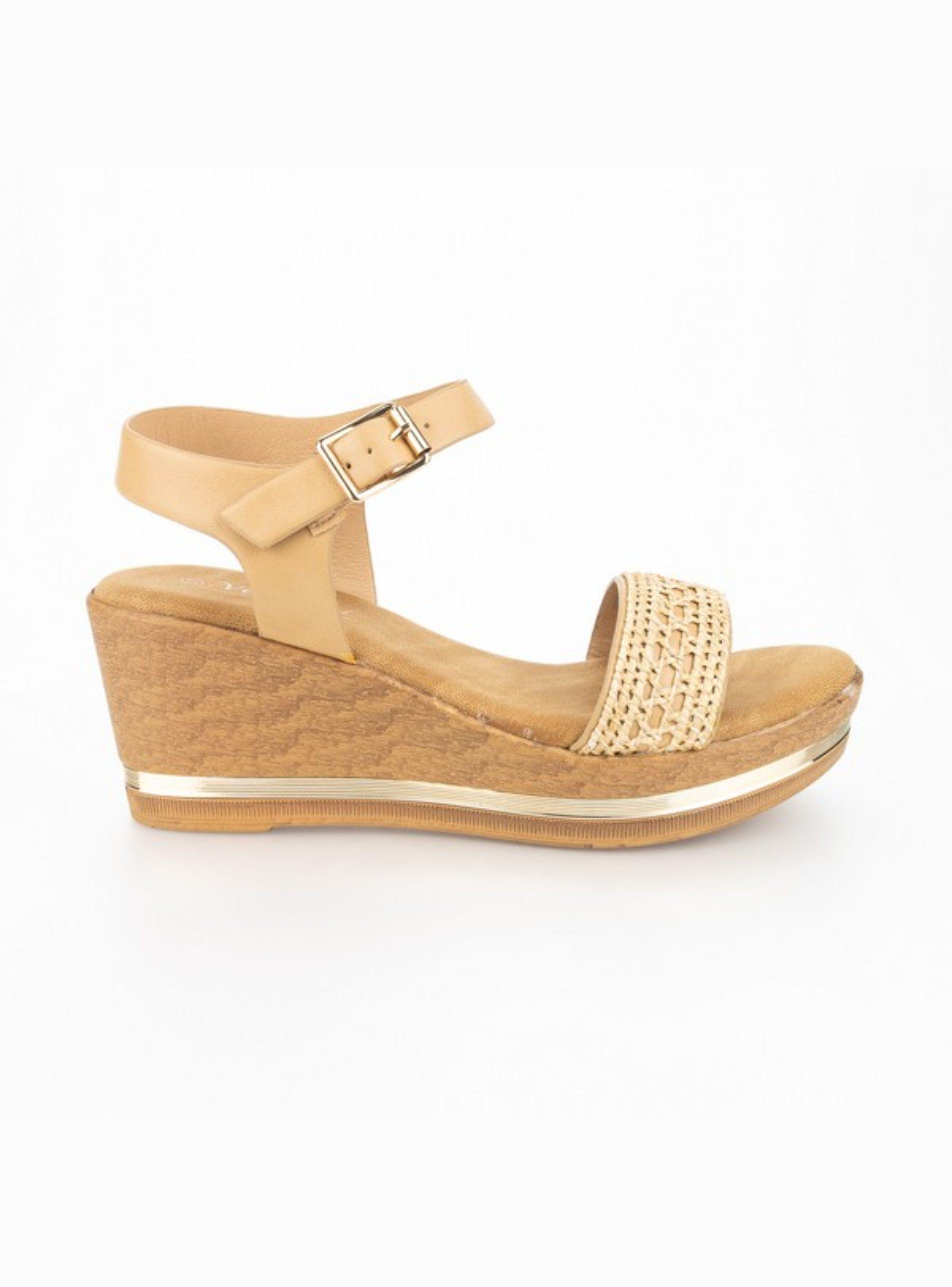Sandalia New Walk Tejido Beige-0
