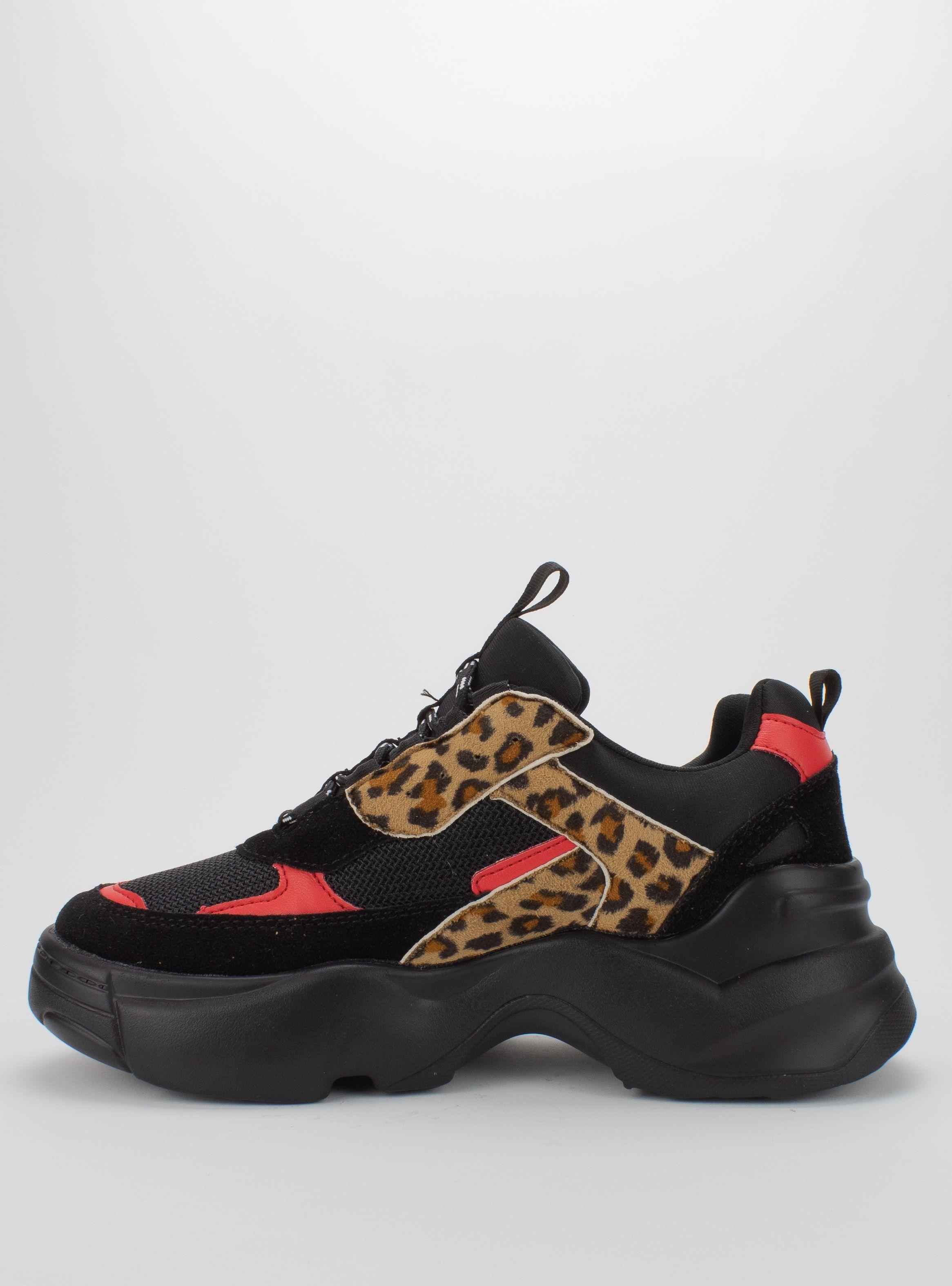 Zapatilla Agua de Coco Chunky Black Lepoard-3
