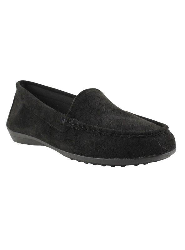 Mocasín New Walk Suede Confort Negro-1