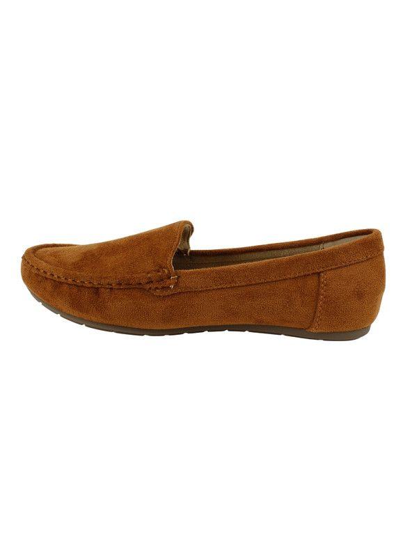 Mocasín New Walk Slip On Confort Camel-3