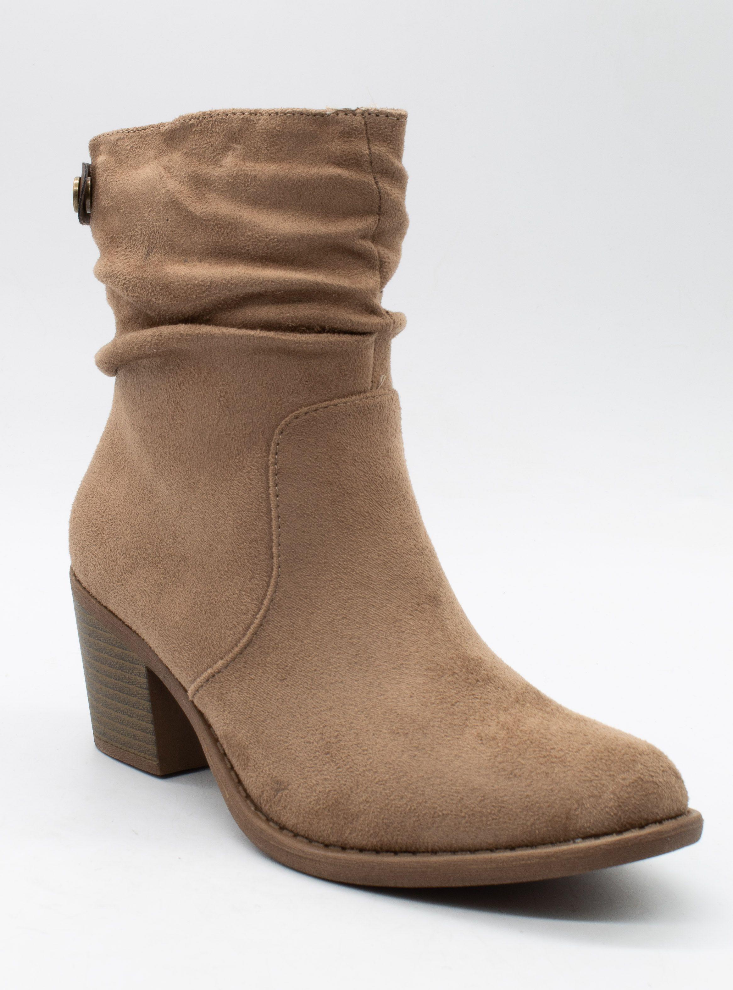 Botín New Walk Liso Khaki-0