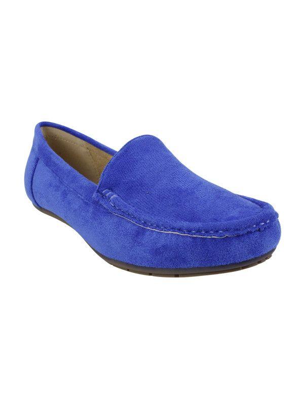 Mocasín New Walk Slip On Confort Azul-2