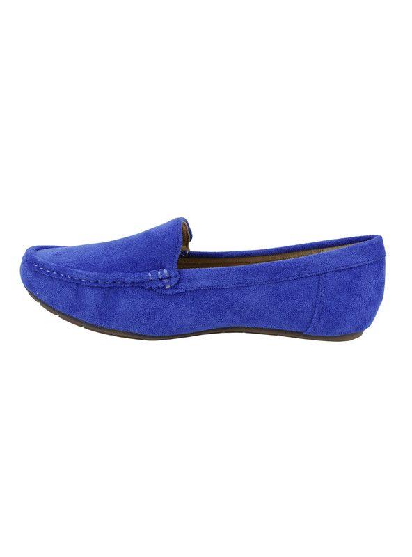 Mocasín New Walk Slip On Confort Azul-3