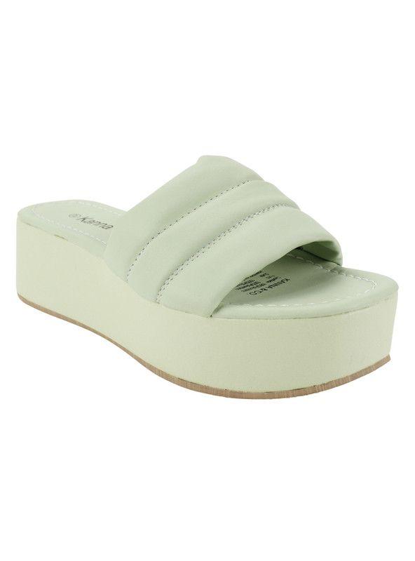 Sandalia Kanna & Co Slip On Turquesa-1
