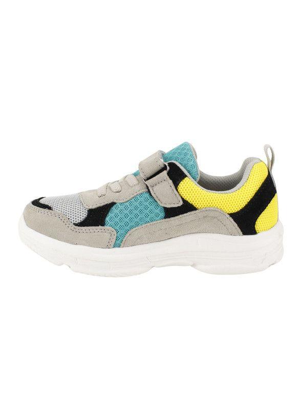 Zapatilla Nat Geo Kids Chunky Cuero Gris-2