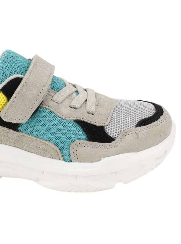 Zapatilla Nat Geo Kids Chunky Cuero Gris-3