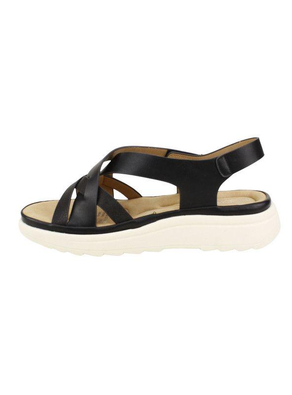 Sandalia New Walk Anatómica Velcro Negra-3