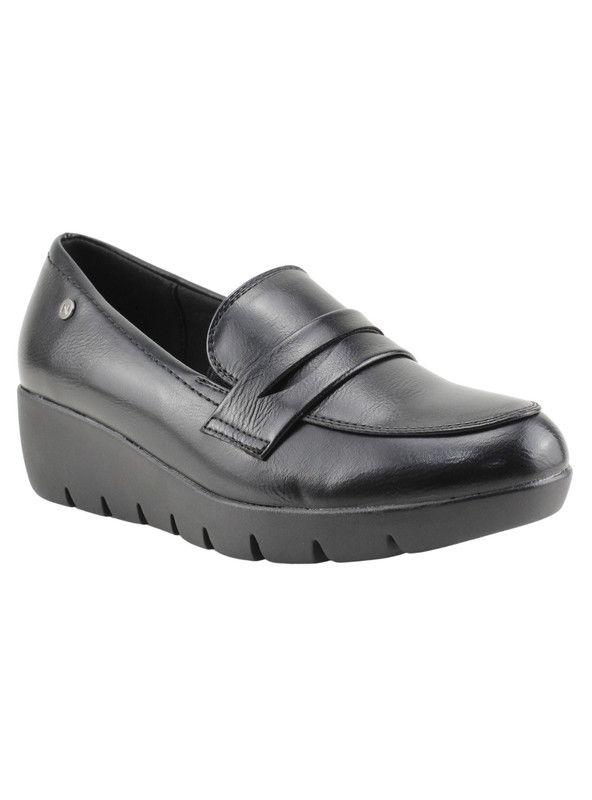 Mocasín New Walk Plataforma Negro-1