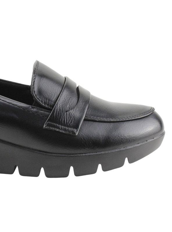 Mocasín New Walk Plataforma Negro-3