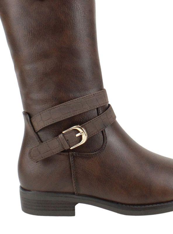 Bota New Walk Equitación Confort Café-4