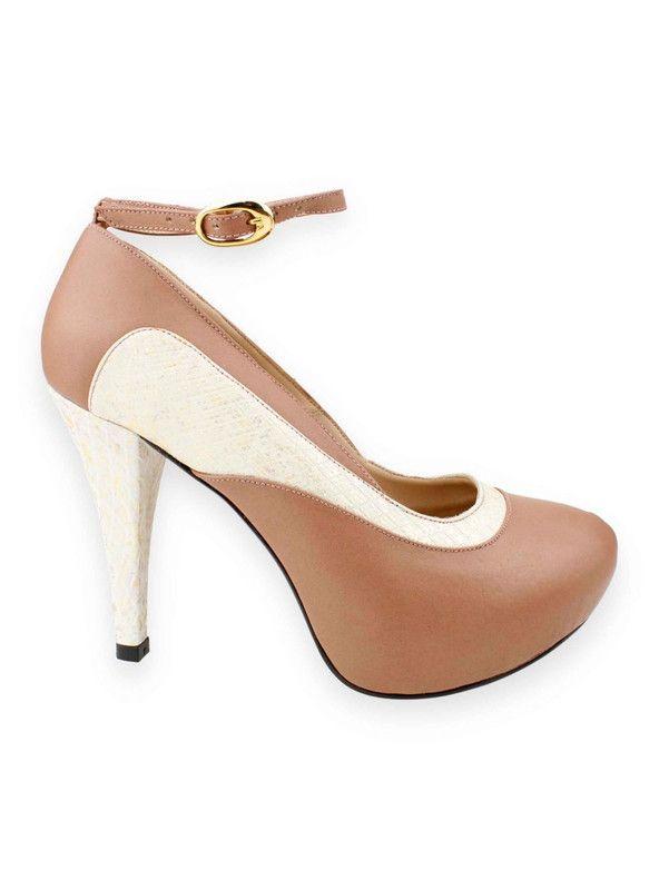 Zapato Exs Bitono Cuero Rosa-0