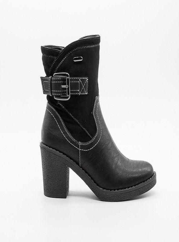 BOTIN MUJER NEW WALK 23061-59-90  | Negro |-1